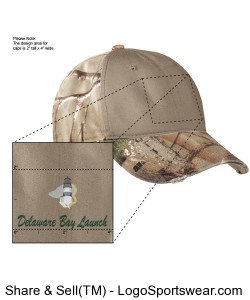 Port Authority Camo Cap with Contrast Front Panel Design Zoom